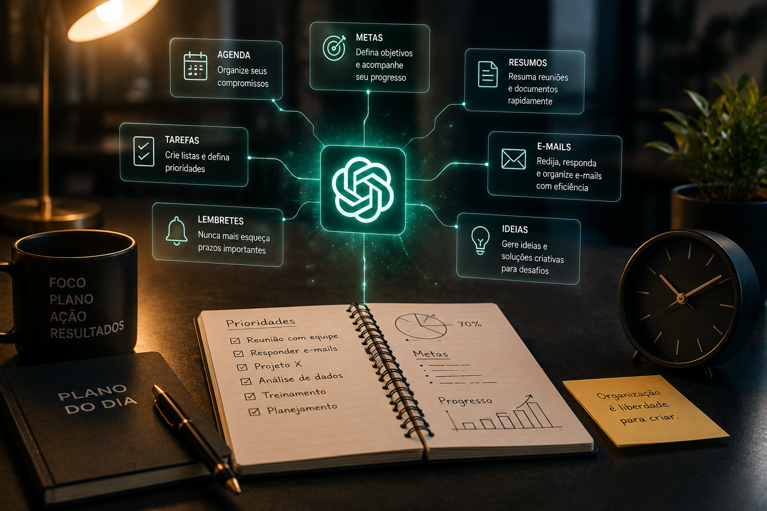 Como usar o ChatGPT para organizar sua rotina de trabalho
