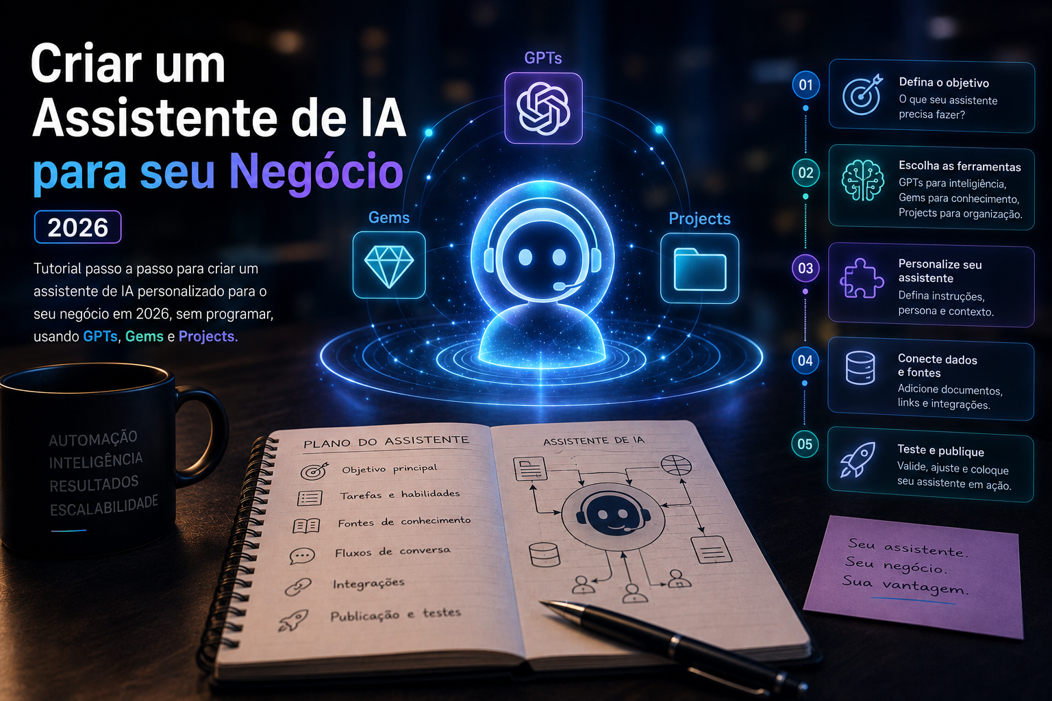 Criar um Assistente de IA para seu Negocio 2026